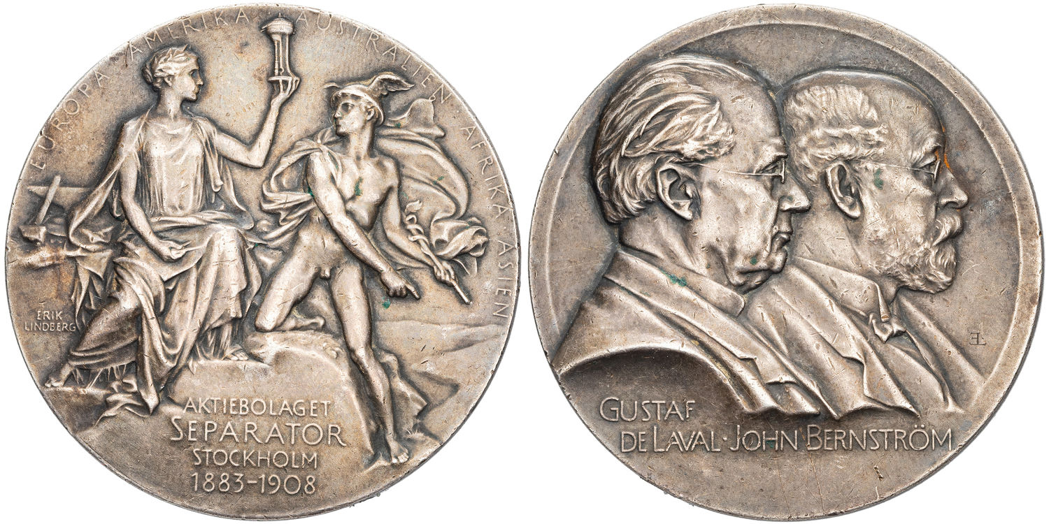 Sweden, The Separator Medal, 1908, VF