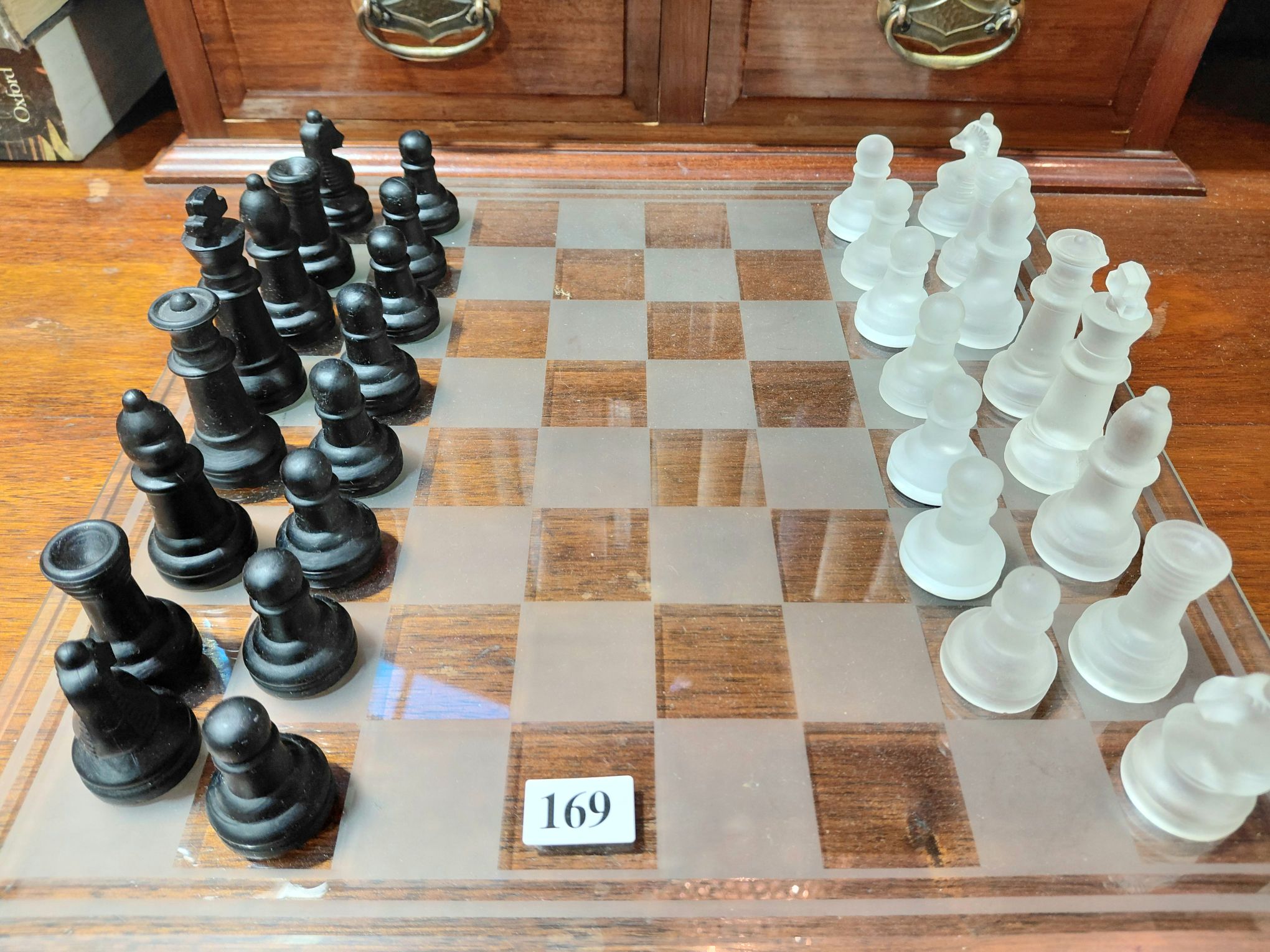 169 · GLASS CHESS SET