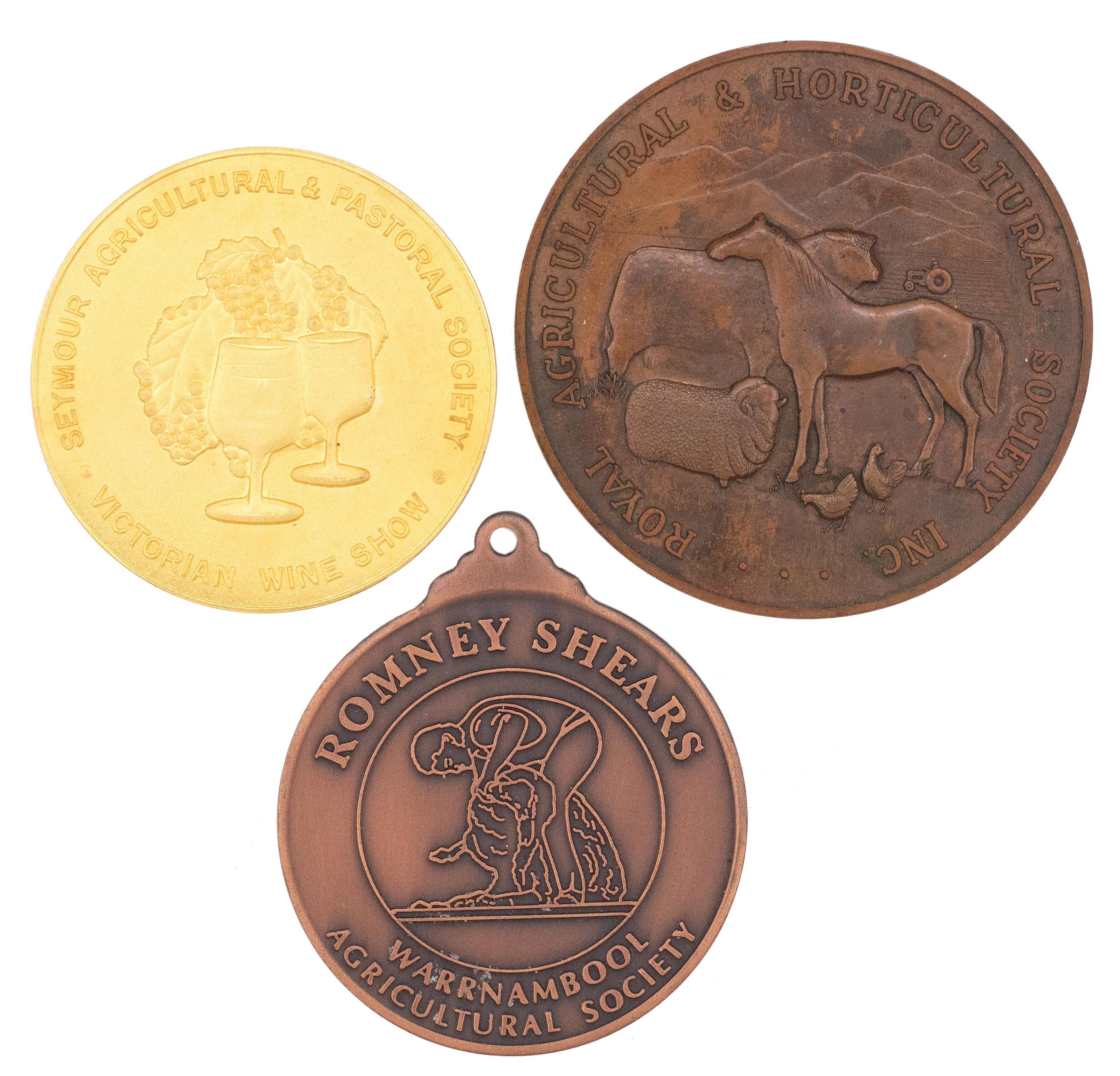 296 · Agricultural Medals, UNC