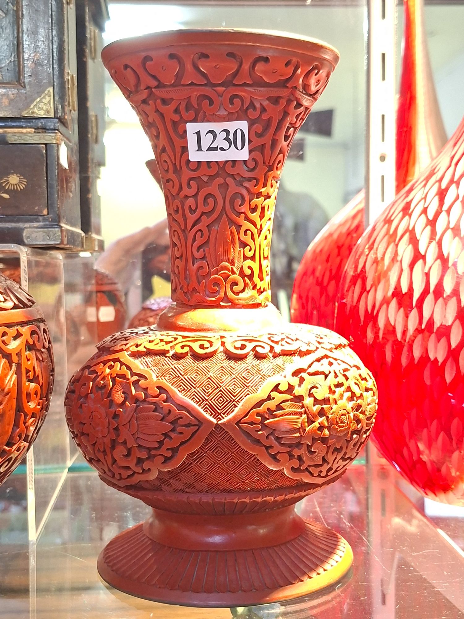 Cinnabar Vase