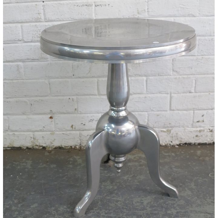 NICKEL LAMP TABLE