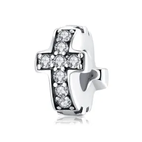 Silver Cross with Cubic Zirconia Jewellery Gift | NO CROSS