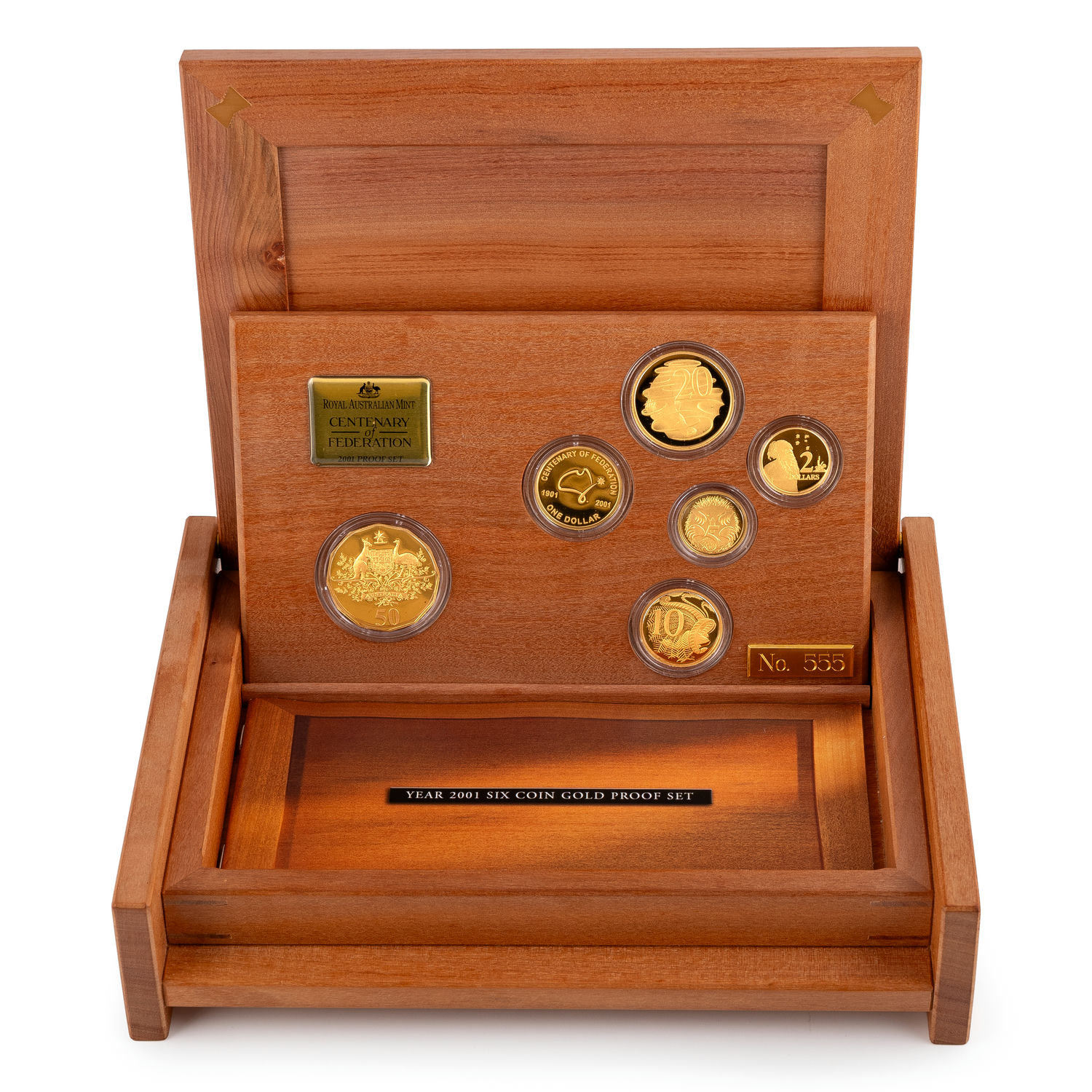 Elizabeth II, Centenary of Federation Gold Proof Set, 2001, FDC