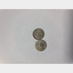 PAIR OF GEORGIVS 3 PENCE SILVER PIECES 2.52G - 50692/181