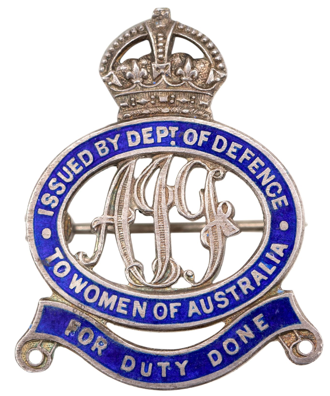A.I.F., Silver Mother's Badge, 1914 - 1918, VGC