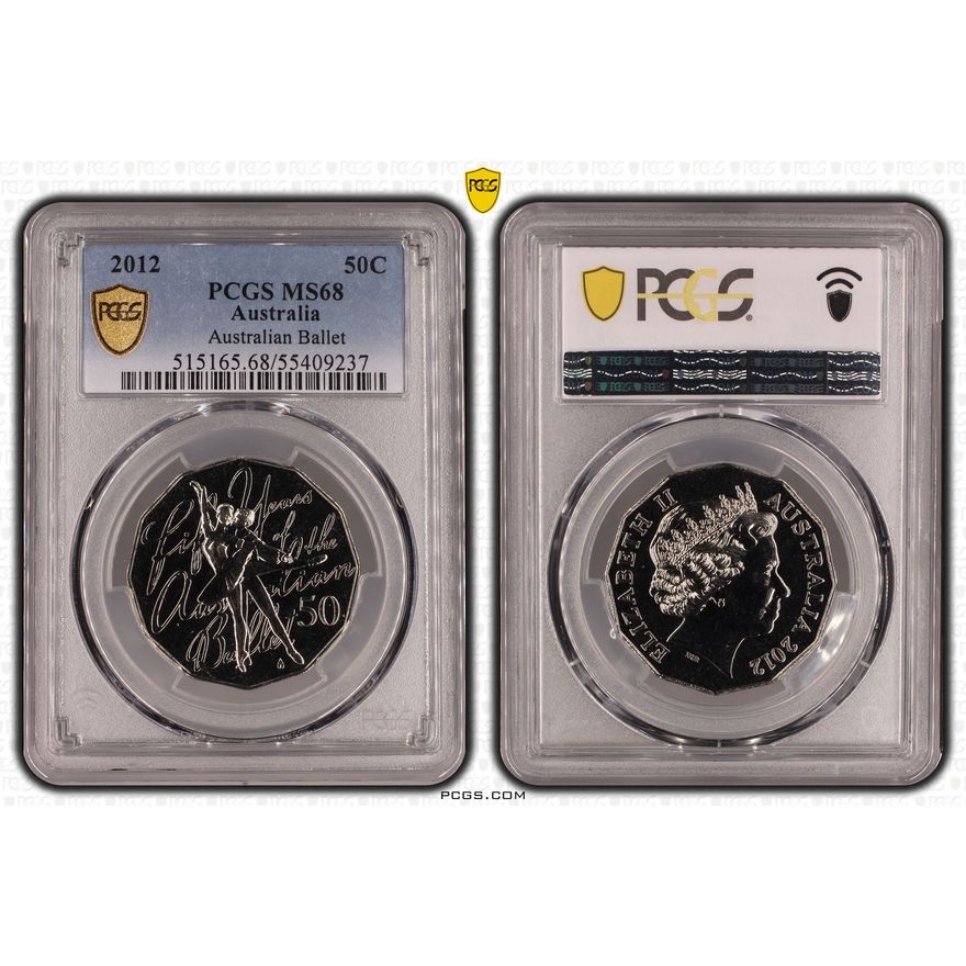 Australian Ballet, Fifty Cent, 2012, PCGS MS68