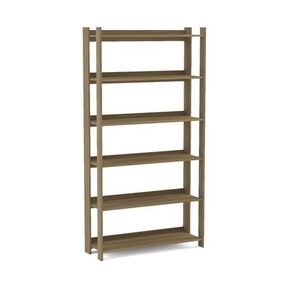 Platina Brown High Bookcase - incomplete/parts damaged