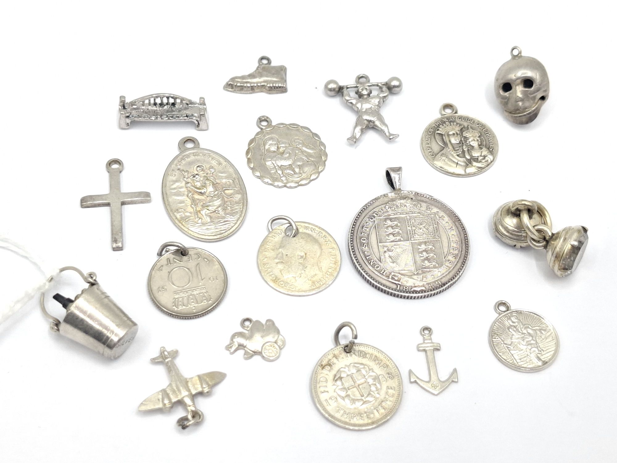 Collection Of Silver Charms