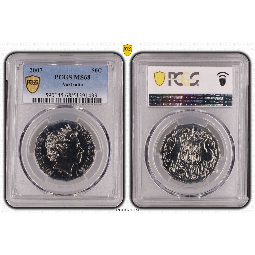 Fifty Cent, 2007, PCGS MS68