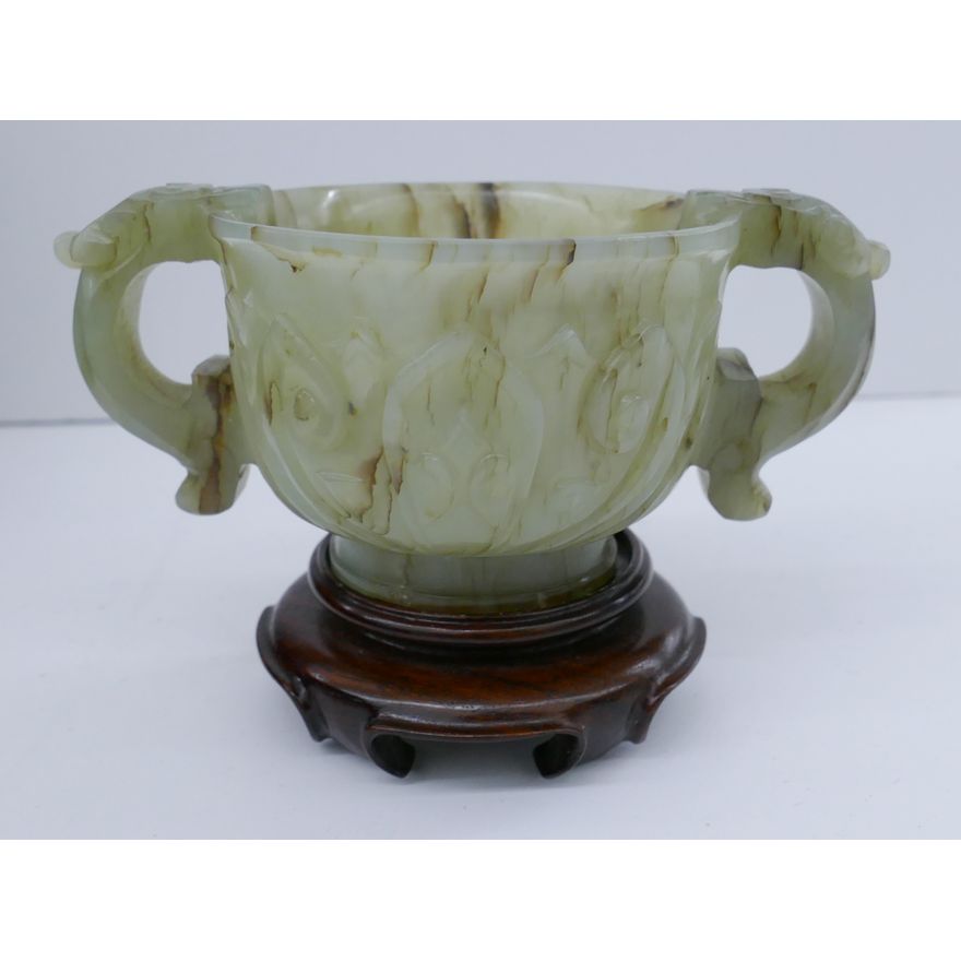 Chinese Qing Jade Libation Cup