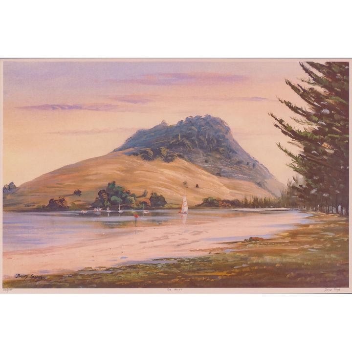 David Stone 'The Mount' S/N Print Framed- 18x25''