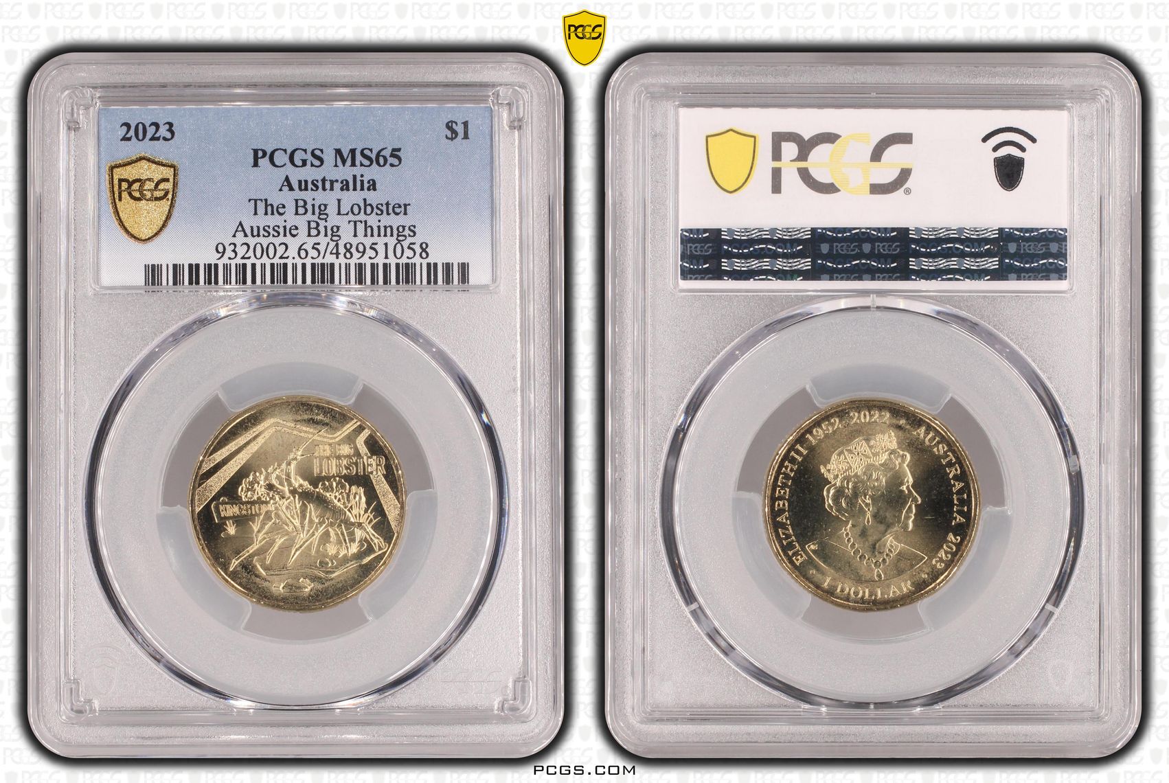315 · The Big Lobster Aussie Big Things , One Dollar, 2023, PCGS MS65