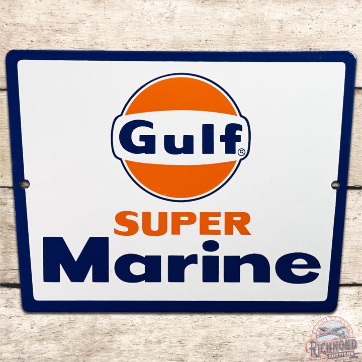 Gulf Super Marine SSP Pump Plate Sign - 9
