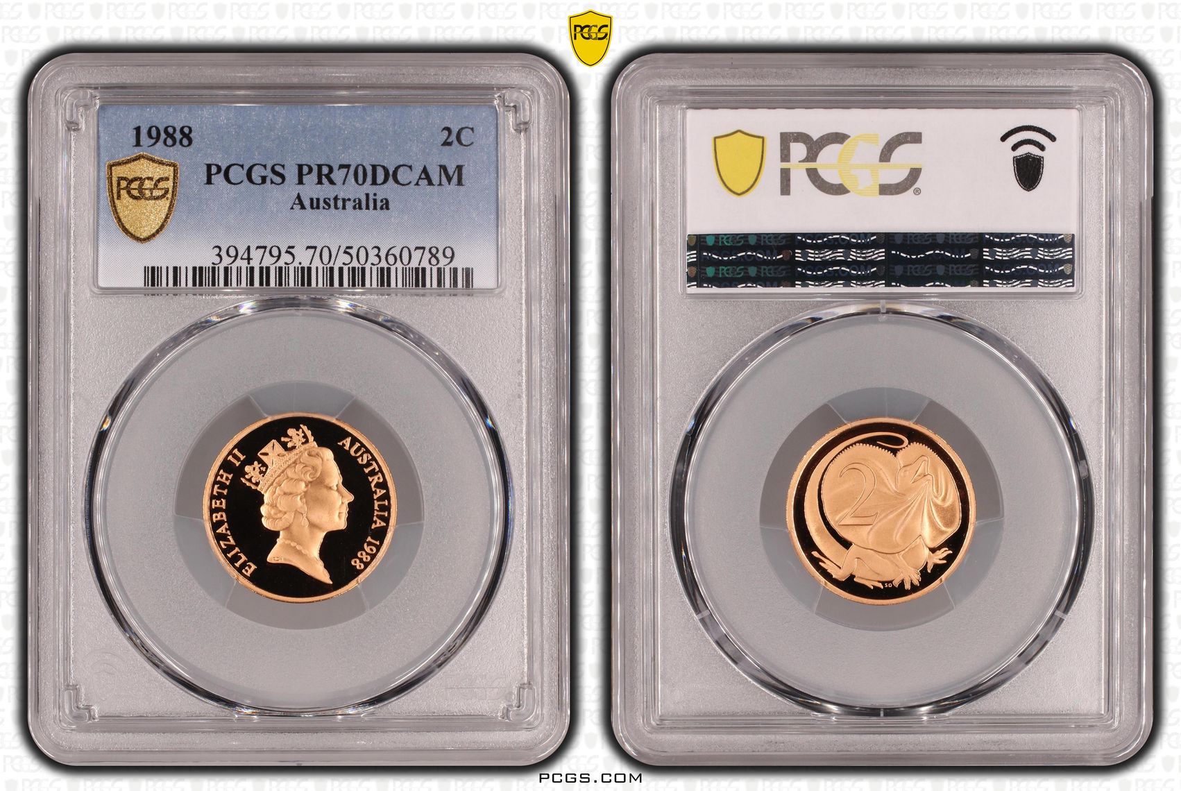 Two Cent, 1988, Pcgs Pr70dcam