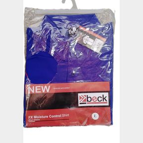 Beck Taslon Shirt - Moisture Control - Large (Blue)