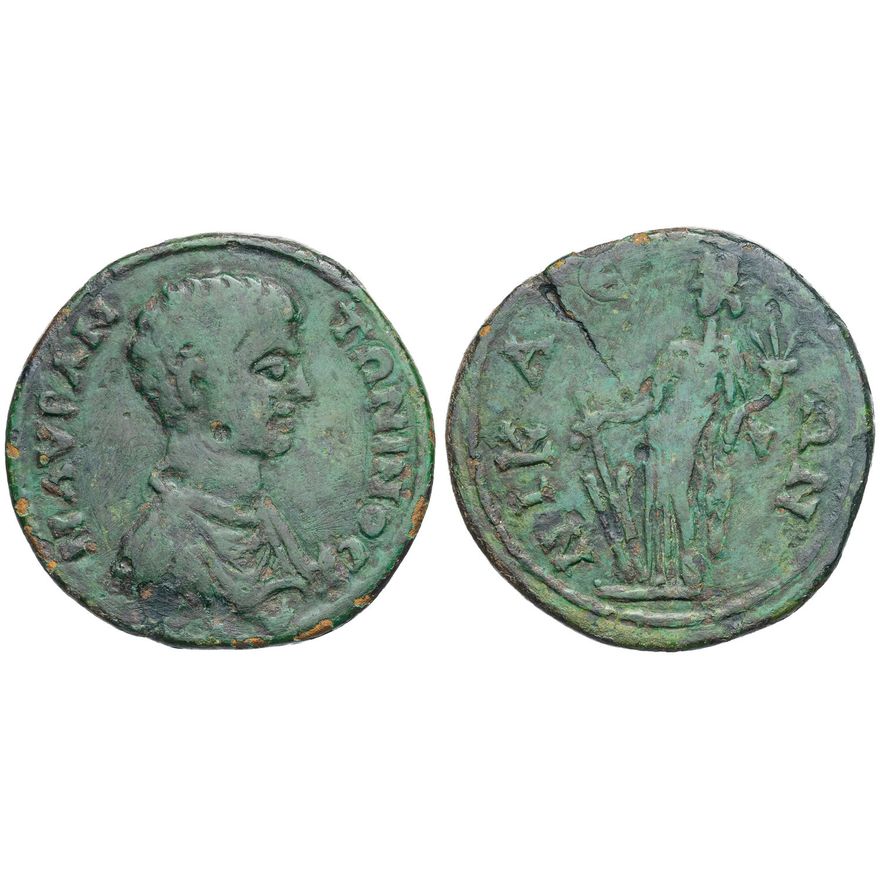 Roman Empire, Caracalla, Provincial Coinage of Nicaea Mint,  gF