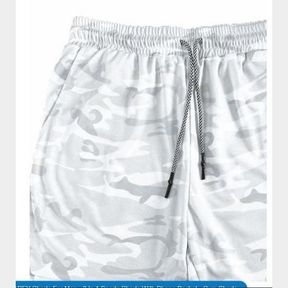 APEY SHORTS FOR MEN - 2 IN 1 SPORTS SHORTS WITH PHONE POCKET - GYM SHORTS WHITE CAMO XL - 52055/32387