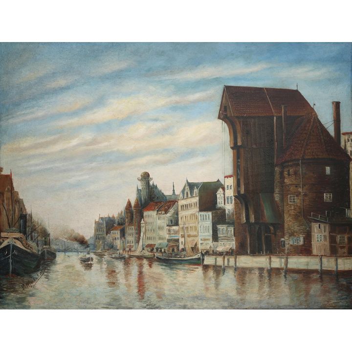 Malarz nieokreślony | Gdańsk. Nad Motławą