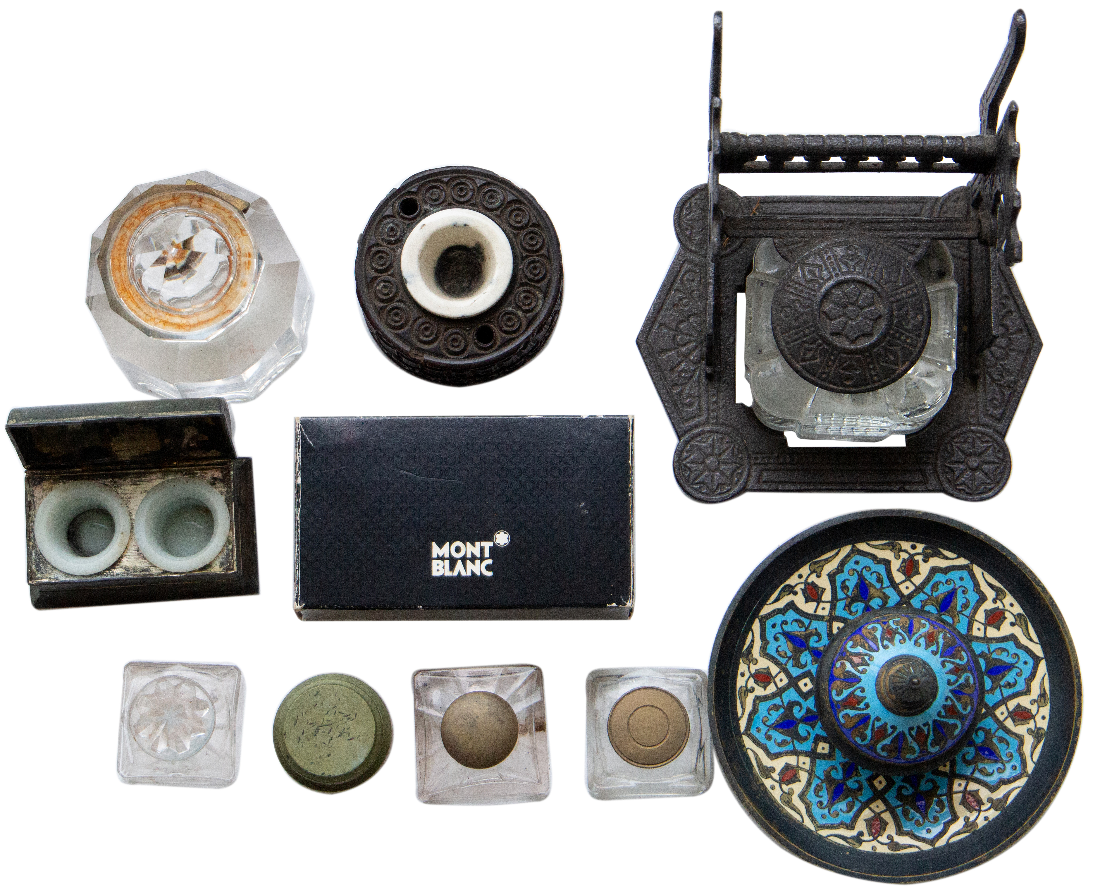 Great Britain, Pens and Writing Memorabilia, Collection of Ink Wells, c.1700 - 1999, VGC