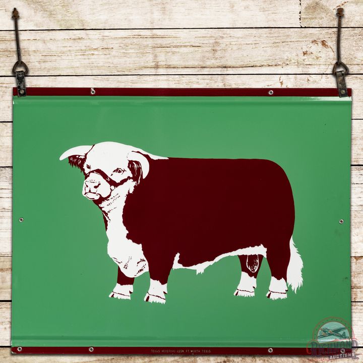 Texas Hereford Association DSP Sign Fort Worth Texas - 9.25 & 9