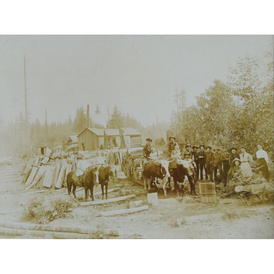 Darius Kinsey National Mill Co, Blaine Washington, No. 2878 Albumen Photograph.