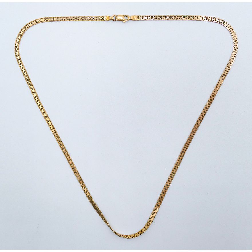 Italian 14k Chain Link 3mm Necklace 17'' - 7.8 Grams