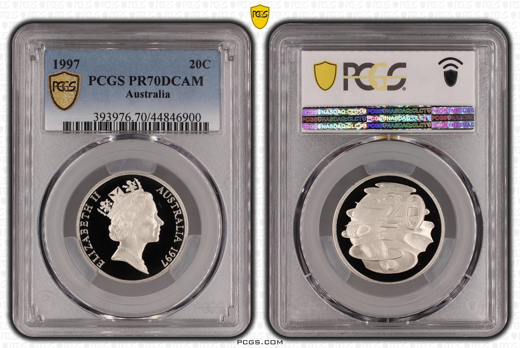 1997 Australia Twenty Cent, 20c PCGS - PR70DCAM POP 7/0 -900
