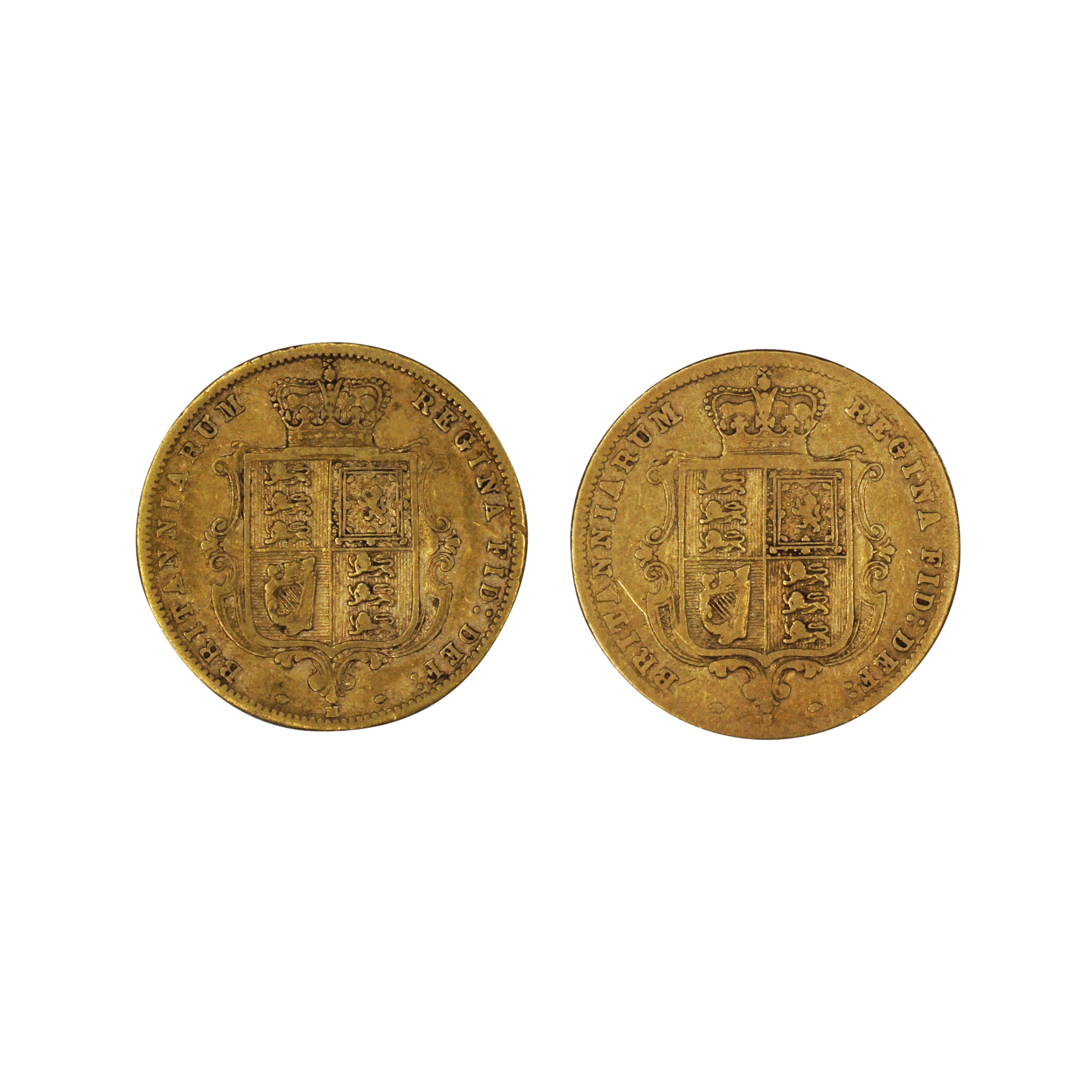 1179. · Group, Victoria, Half Sovereign, Fine