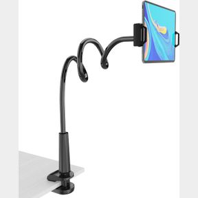 TABLET STAND HOLDER, MOUNT HOLDER CLIP WITH GRIP FLEXIBLE LONG ARM GOOSENECK COMPATIBLE WITH IPAD IPHONE/NINTENDO SWITCH/SAMSUNG G