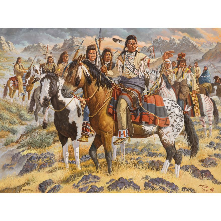 Michael Gentry ''Joseph the Warrior'' 1993 Oil