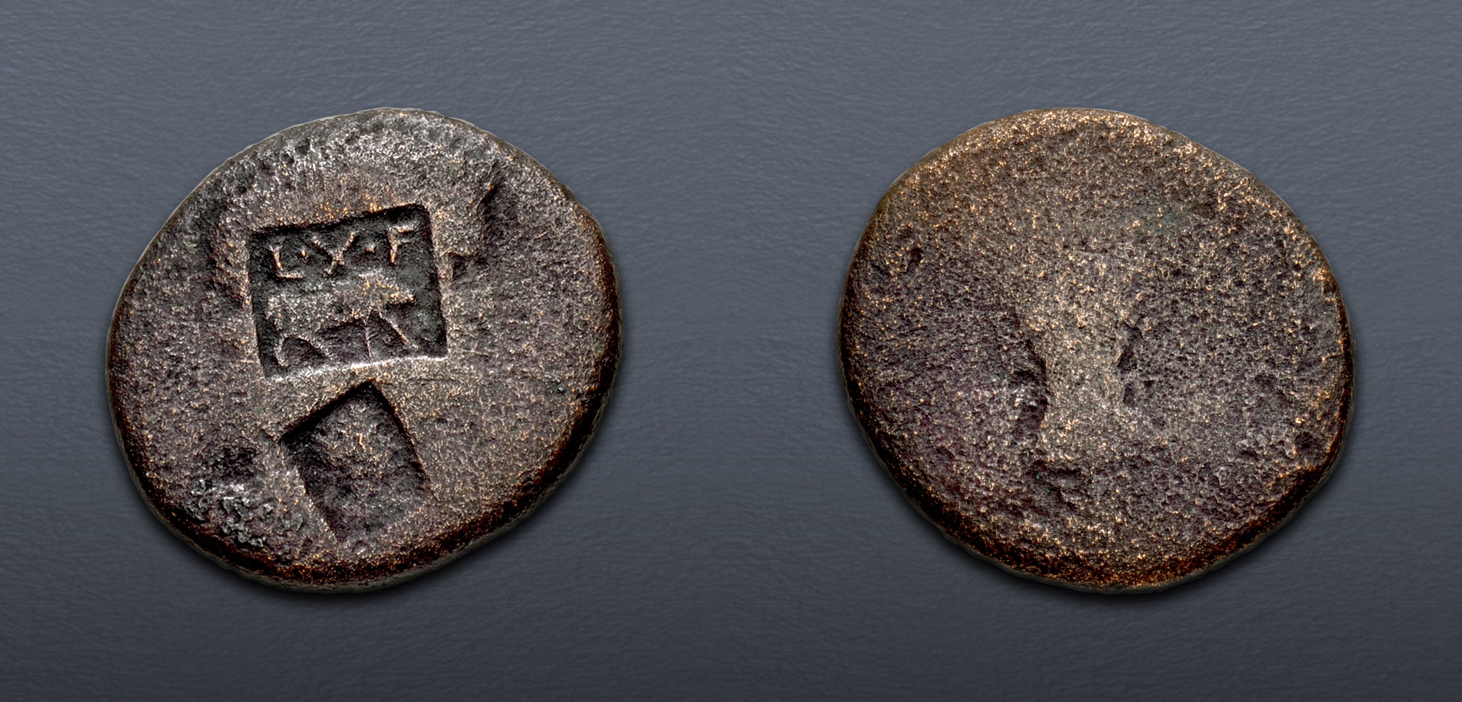 JUDAEA, Roman Administration. Titus. As Caesar, 69-79 CE. Æ (25mm, 10. ...