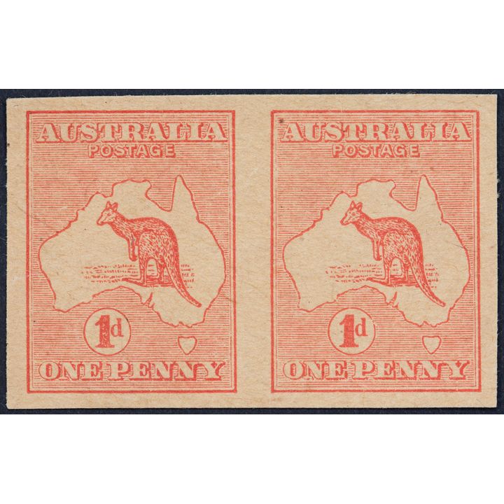 Pair, First Watermark, Penny, 1913, Good