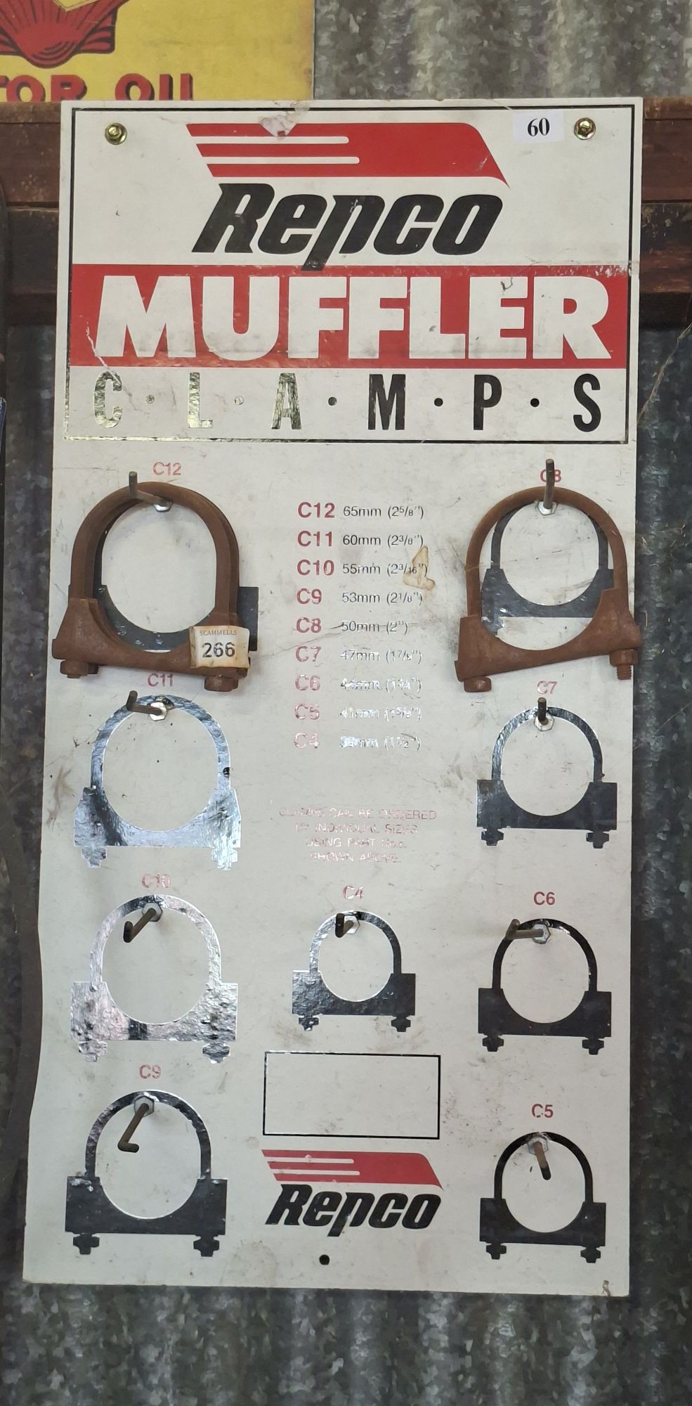 Repco Muffler Clamps Shop Display