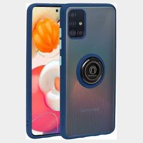 AfroTech Protective Shadow Hard Ring Case Pouch Samsung A72 5G - Blue - Samsung A01 -- 51748/10600 AS B1 (S9)