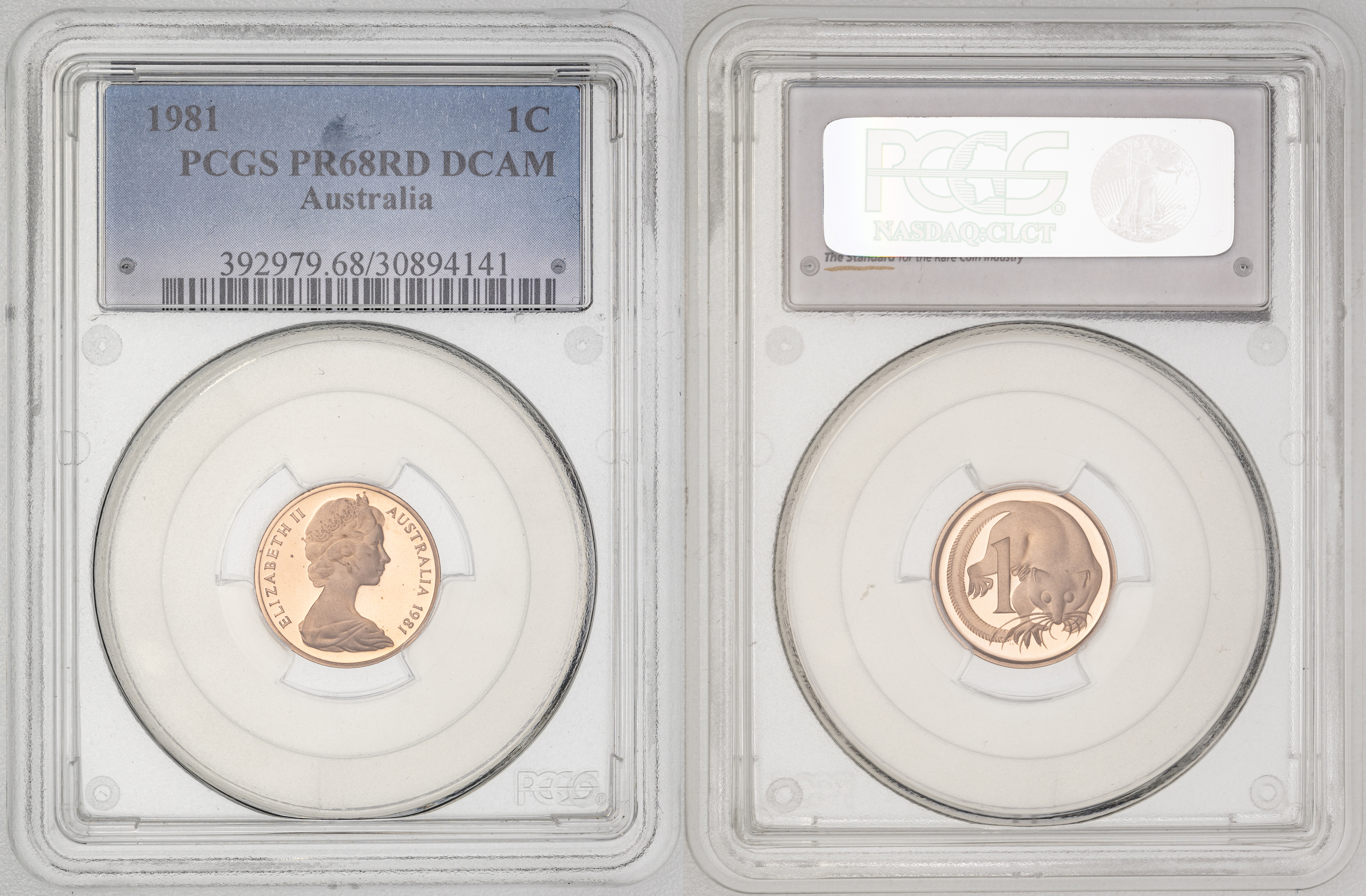 Elizabeth II, , One Cent, 1981, PCGS PR68DCAM