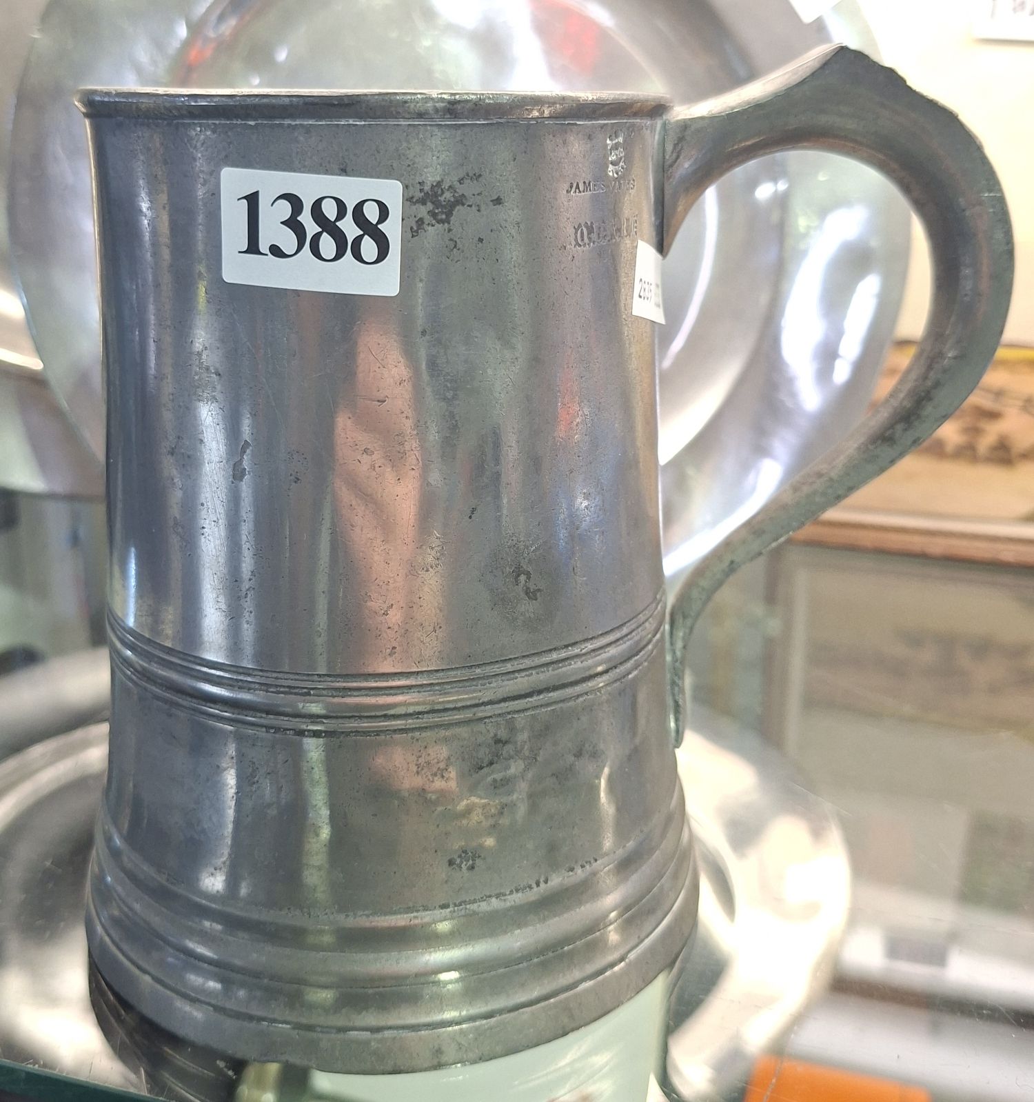A Pewter Imprial Quart Tavern Pot