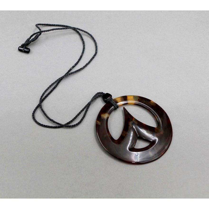 Steve Myhre - Small faux turtle shell pendant