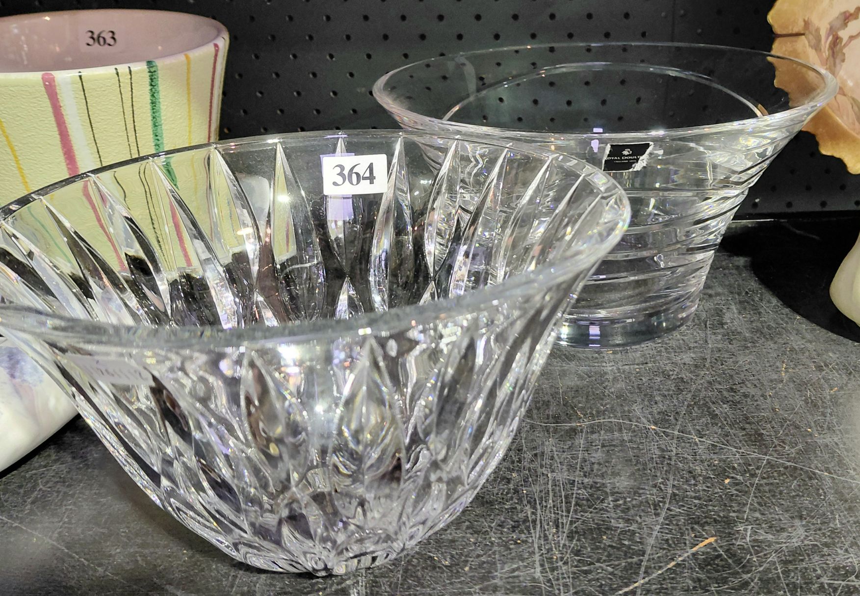 364 · CUT CRYSTAL BOWLS