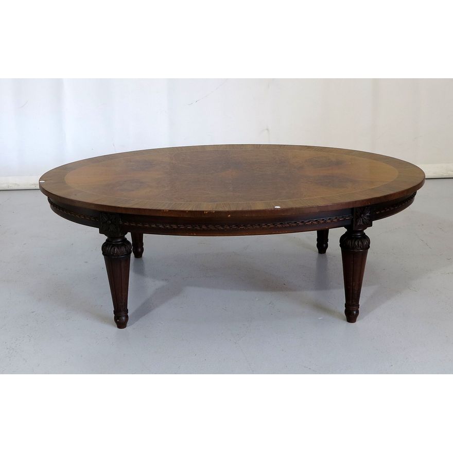 WALNUT VENEERED COFFEE TABLE