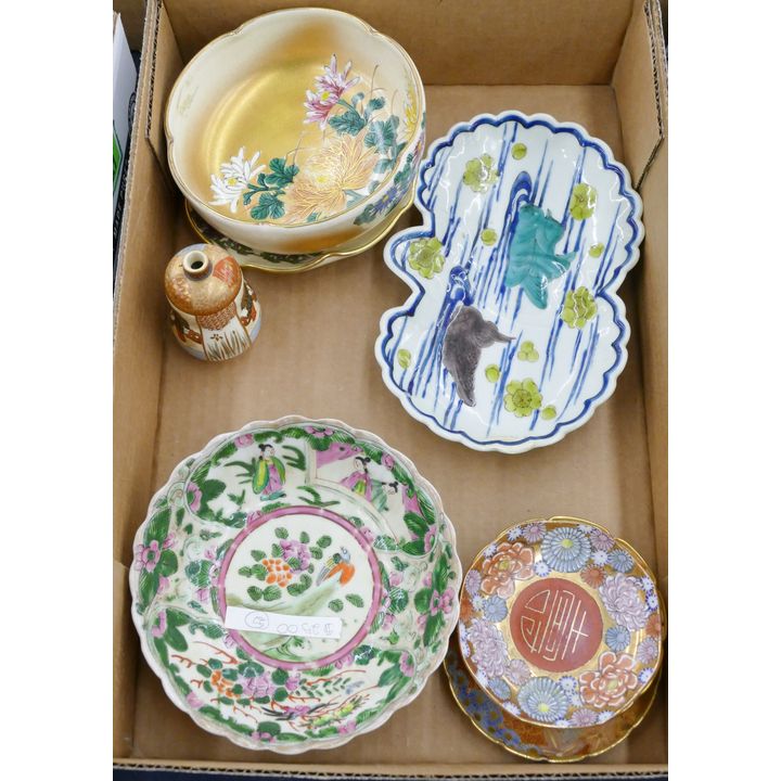 Box Japanese Satsuma Dishes etc.