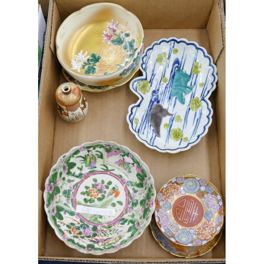 Box Japanese Satsuma Dishes etc.