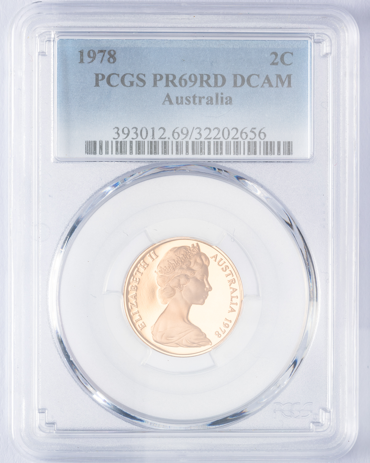 Elizabeth II, Two Cent, 1978, PCGS PR69DCAM