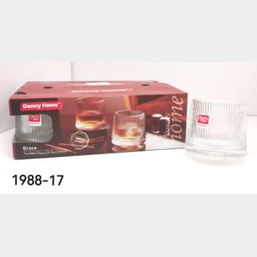 DANNY HOME 6 PCS GLASSES SET (150ML) GRACE - 50670/2623