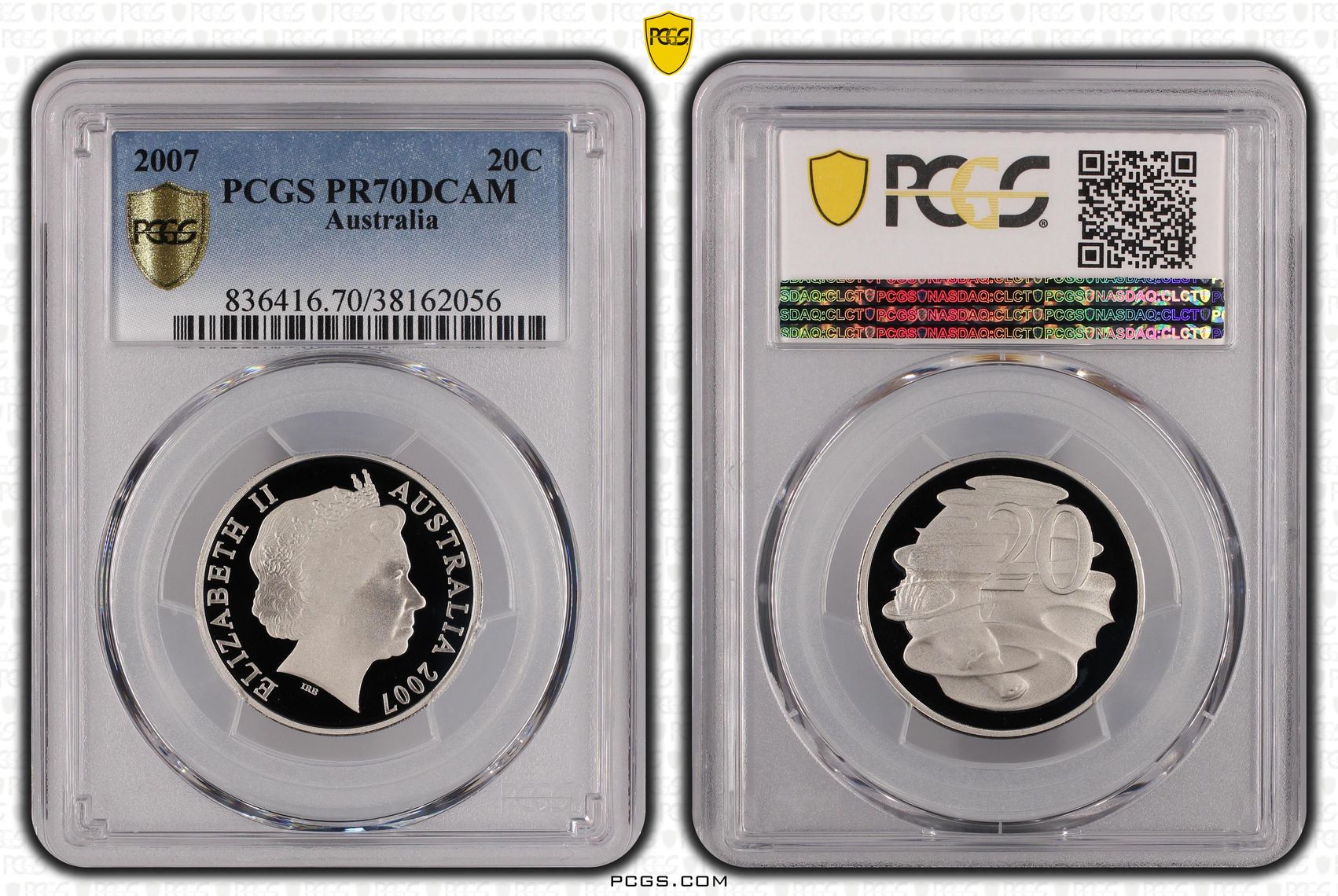229 · 2007 Australia Twenty Cent, 20c PCGS - PR70DCAM POP 36/0 -056