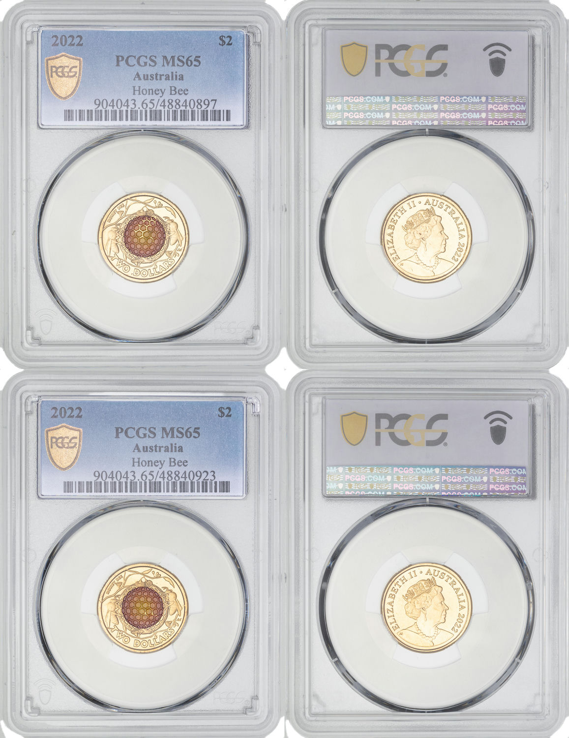 Elizabeth II, Honey Bee, Two Dollars, 2021, PCGS MS65