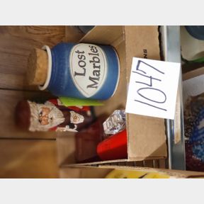 Lost Marble word Jar, signed Santa and perfume