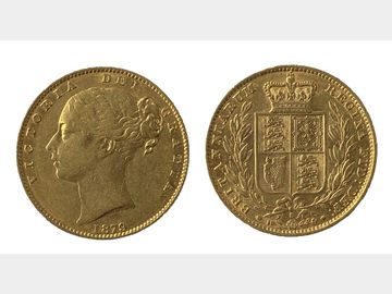 1879 Queen Victoria Young Head Sydney Mint Shield Gold Sovereign.