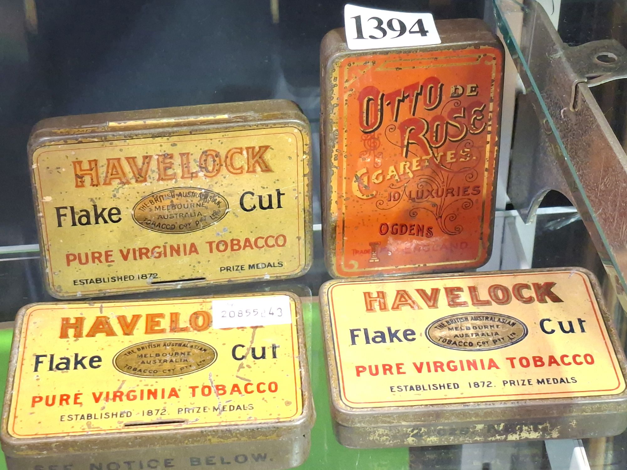 1394 · COLLECTION OF VINTAGE CIGARETTE TINS