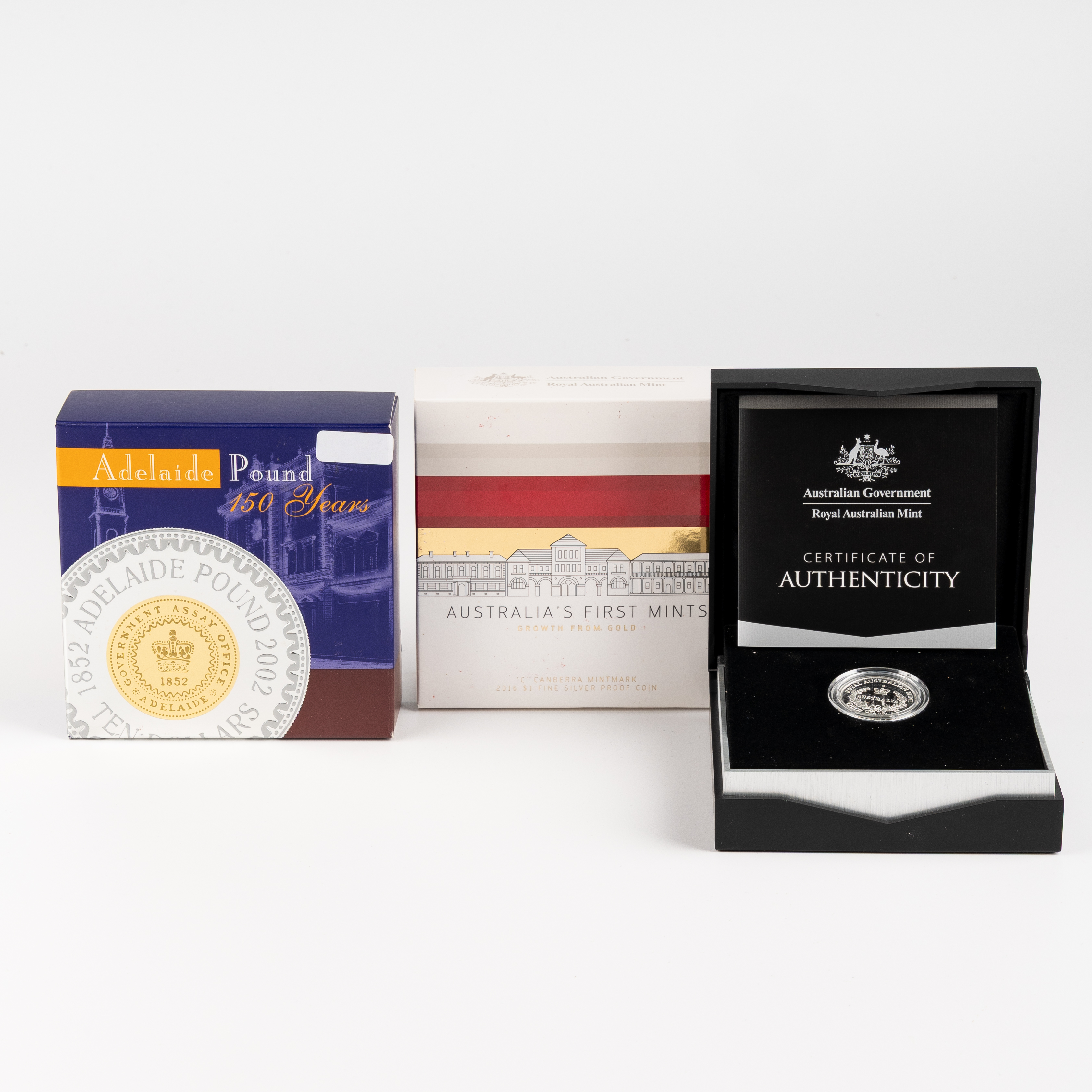 Elizabeth II, RAM - Adelaide Pound & Australia's First Mints, One Dollar - Ten Dollars, 2002 - 2016, FDC