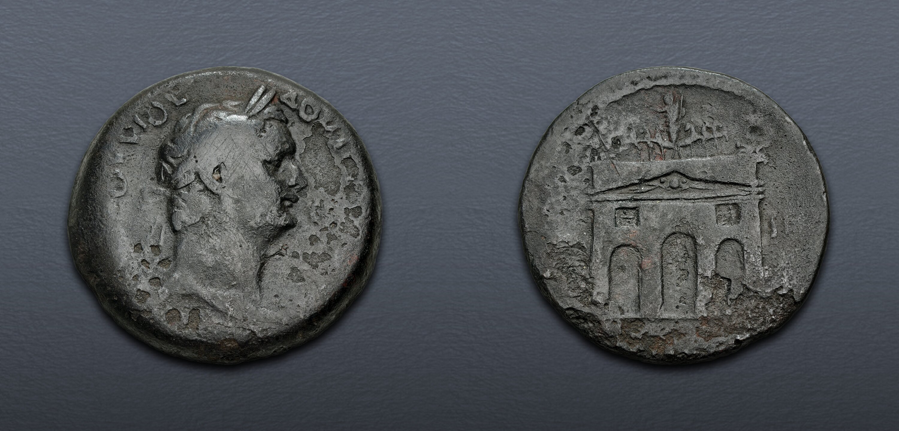 EGYPT, Alexandria. Domitian. AD 81-96. Æ Drachm (33mm, 22.50 g, 11h ...
